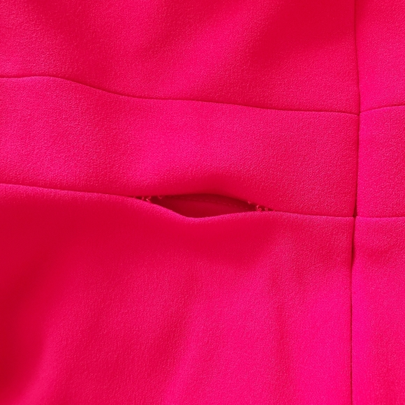 Aqua V-neck Cutout Dress - Picture 10 of 13